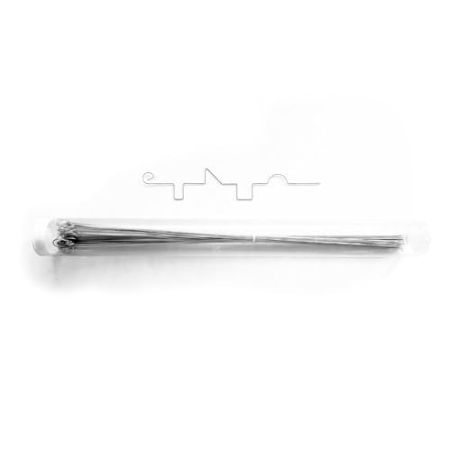 MedAT-Z 2026 | 50 x Exercise Wire, 0.7 mm Thick, in Sturdy Packaging, Wire for the Selection Process for Dentistry Studies in Austria with Original Eyelet, Manual Skills, Bending Wire