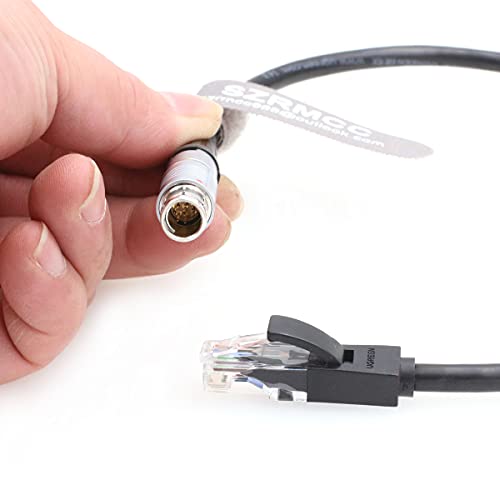 SZRMCC Fischer 8-Pin Male to RJ45 Ethernet Cable for Phantom VEO Series 4k High-Speed Camera (2m) 2m