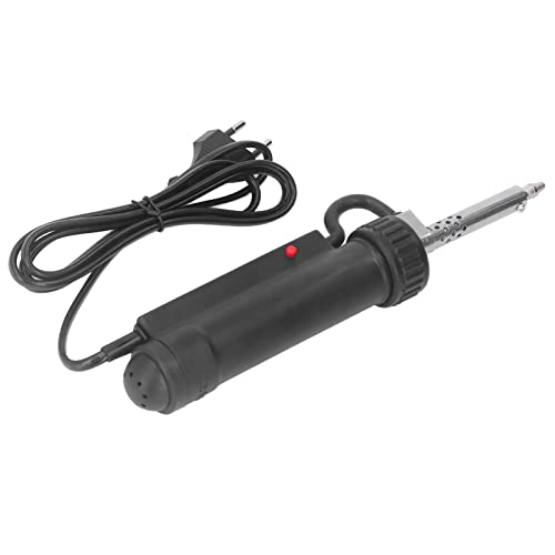 Automatic Electric Desoldering Pump Vacuum Soldering Suction Tool Portable Electric Tin Suction Gun 220V 30W Desoldering Gun Repair Soldering Removal Tool Black