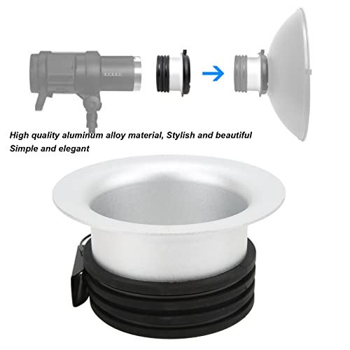 ASHATA Softbox Speedring Insert for Compact Lights, Photography Light Adapter Ring, Compatible with Soft Light Boxes