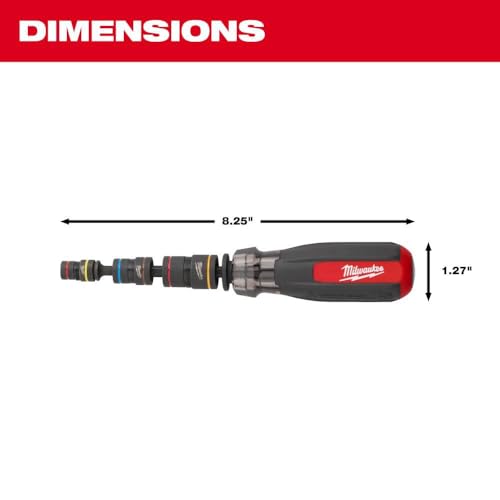 Milwaukee multi-nut driver with Shockwave impact duty, multiple nut driver sizes and durable metal construction