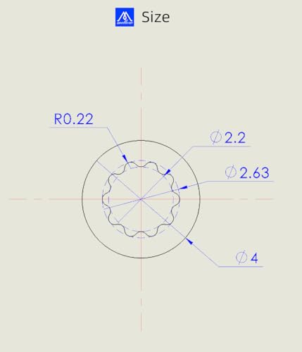 5Meters Up to 260°C Upgraded PTFE tube OD 4mm Star Shape Inner Ultra Smooth Flow Compatible with Bambulab A1 A1 mini H2D H2S P1P P1S X1 All FDM 3D Printers with 1.75mm Filament (Translucent, 5M)