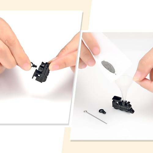 Oinsi Stainless Steel Mini Train Cremation Jewelry For Ashes Memorial Urn Necklace Keepsake Urn Pendant For Loved Ones Black