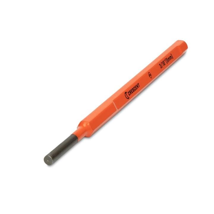 Crescent 6 Piece Set 7-inch Pin Punches, CPPS456, arranged in a tool set display