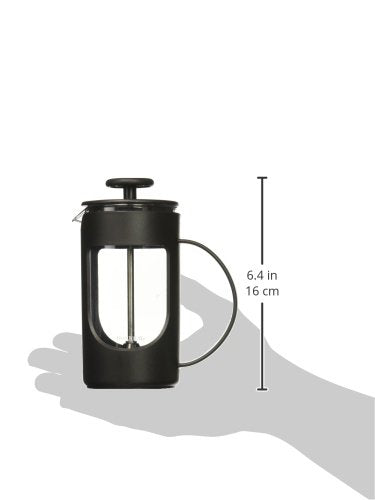 BonJour Coffee Unbreakable Plastic French Press, 12.7-Ounce, Ami-Matin, Black 3-Cup/12.7 Ounce