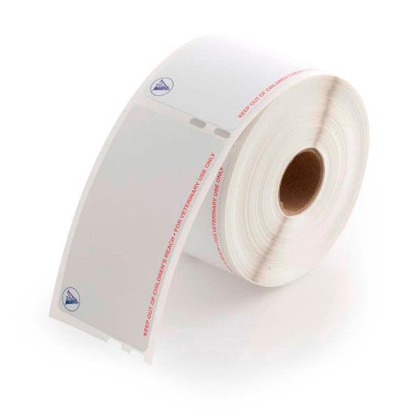 LabelValue Veterinary Prescription Labels 1-15/16 x 3-1/2 in Direct Thermal - for Veterinary Use Only - 400 Labels/Roll - Compatible with Zebra and Dymo 450 Label Printers