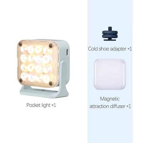 Nanlite Pico Portable LED Fill Light – Full Color RGB (Mint Blue) Mint Blue