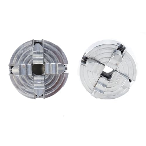 Four Jaw Chuck Z011A for Metal Mini Lathe, Zinc Alloy 4-Jaw Chuck Connecting Rod Mini Collet Lathe Accessory