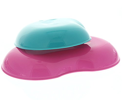 Kosmetex Kidney Bowl, Plastic, Food-Safe, Disinfectable, Autoclavable, Assorted Colors, 4 x Pink