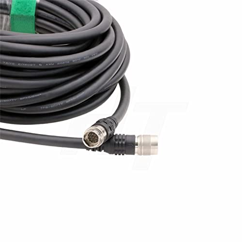 HangTon Extension Cable 12 Pin Hirose Female to Male for Sony DXC990 XC-HR50/70 Marshall Camera 10m CCMC