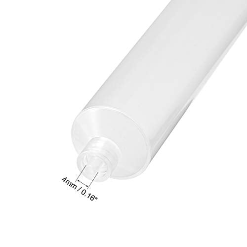 uxcell Air Distribution 10CC/10ML Clear Adhesive Syringes Tube Sleeve with Piston for Industrial, 5 Pcs