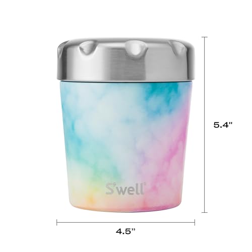 S'well Stainless Steel Ice Cream Chiller, 16oz, Candy Cloud, Triple Layered Vacuum Insulated Container Keeps Ice Cream Frozen For Up To Four Hours, BPA Free