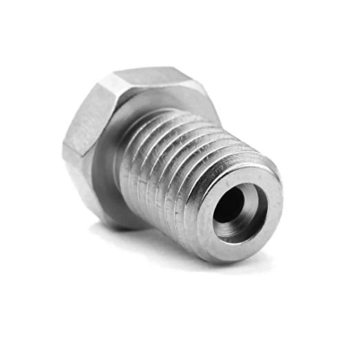 Micro-Swiss Plated A2 Tool Steel Wear Resistant Nozzle for Dremel Digilab 3D45 3D Printer Idea Builder 3D Printer (.4mm) .4mm
