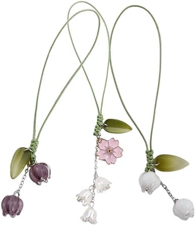 [Australia - AusPower] - White Mobile Phone Lanyard Universal Phone Chain Black Bow White Pearl Beaded Phone Lanyard Wrist Strap Anti Lost Phone Charm Strap Fashion Phone Case Keychain Wallet Decoration Pendant for Women B 