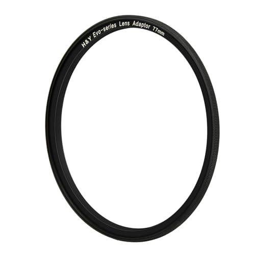 H&Y EVO 77mm Magnetic Filter Adapter Ring, Ultra-Slim Fast Switch | 77mm Adapter Ring, Magnetic Fast Switch, Vignette Free, EVO Series 77.00