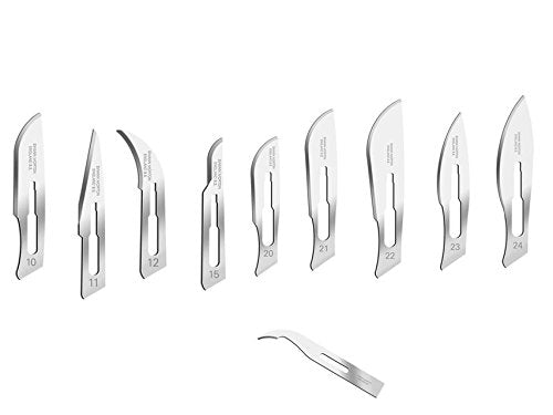 Swann-Morton Carbon Steel Blade, No. 11, Sterile (Pack of 100) No. 11