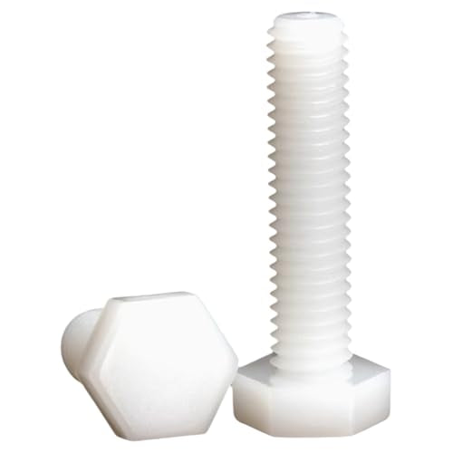 happinesspark M8x60 white hexagonal head nylon screws, nuts and washers fastener kit for PCB assembly