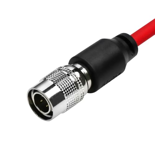Alvin's Cables Ultra Soft DC to Hirose 4 Pin Power Cable for Sound Devices 633| 644| 688, Zoom F4|F8, ZAXCOM 45cm|17.7inches 45cm ultra soft straight 4 pin