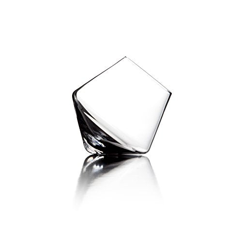 Sempli Cupa-Rocks Tumbler Glasses Set of 2 - Hand Blown Whiskey Glasses for Scotch, Bourbon & Brandy, Lead-Free Crystal, Swirling Aeration, Ultra Clear - 9.25 oz