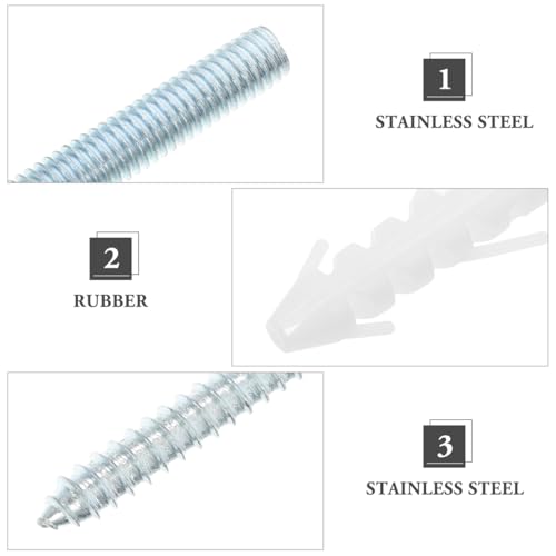 TOPPERFUN heavy-duty basin mounting kit with wall-mount sink screws, bolts and washers, pack of 2