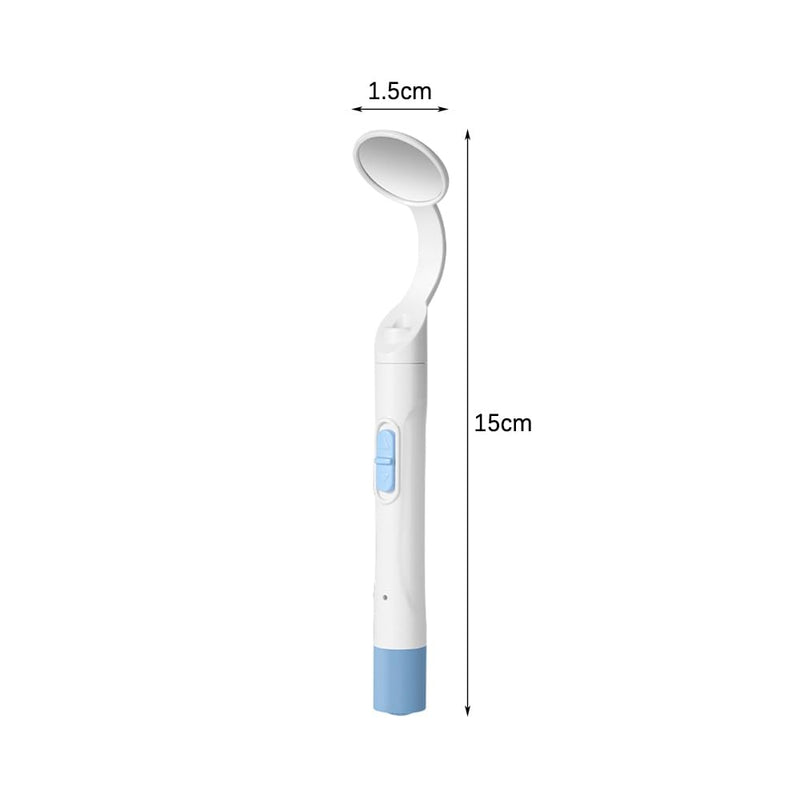 Sarini 2 Piece Dental Mirror with Light - USB Mouth Mirror with Direct-to-Use Anti-Fog Technology, Ideal for Doctors and Home Use