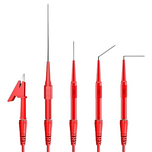 Goupchn back probe kit with 4mm banana plugs and copper alligator clips, 24-piece test leads