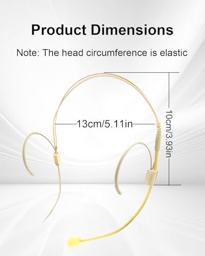 Double Earset Over Headworn Mic for Shure Wireless System Only for Shure Wireless System
