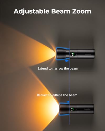 SmallRig RF 10C 10W Zoomable LED Photography Flashlight, Portable Spotlight 10W (RF10C)