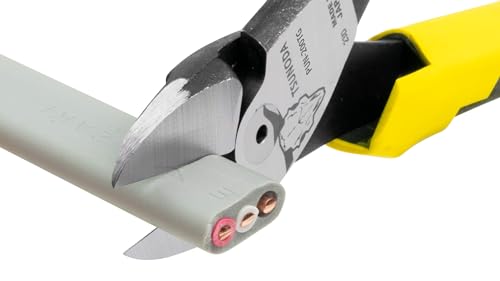 Tsunoda PUN-200TG 200mm high-leverage sharp-edged cutting pliers, side view