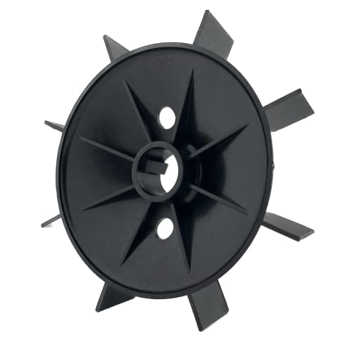 Fan Blade for Electric Motor 25 mm / 148 mm H 37 mm with Wedge Plastic Motor Blade Fan Blade Accessories Air Compressor Plastic Fan Blade Fan Blade Made of Nylon 25mm / 148mm
