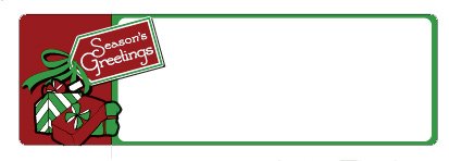 Season's Greetings Address Labels