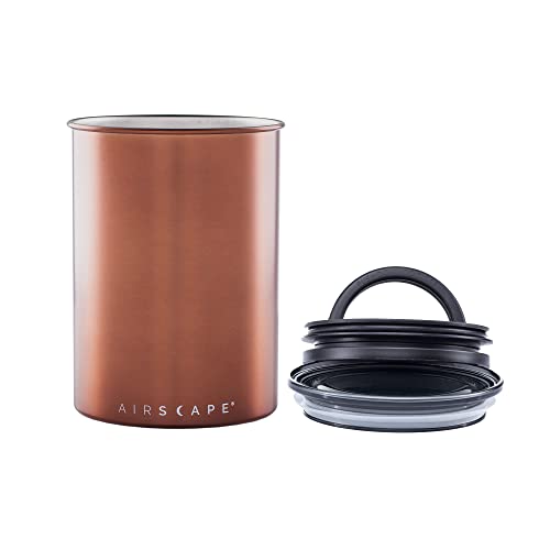 Planetary Design Airscape Stainless Steel Coffee Canister | Food Storage Brushed Copper Medium