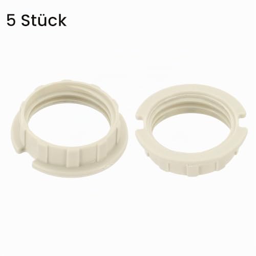 sourcing map G9 Lamp Holder Rings Lampshade Holder White Pack of 5 | Adaptor ring replacement part for lights