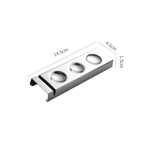 Cutlery Rests Stand for Chopsticks Spoon Knife Teaspoons Salad Fork Stainless Steel Flatware Tableware Rest Holder 6 PCS Dinner Table Settings (Silver, 14.5X4.5X1.5CM) Silver
