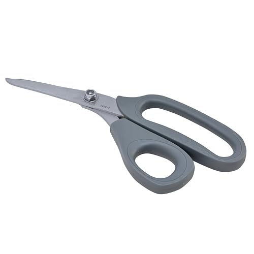 Clauss 19592 8-inch titanium bent Kevlar shear with ergonomic handle and sharp angled blades