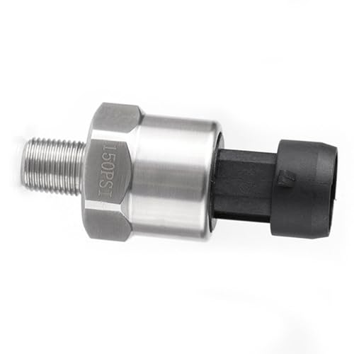 Pressure Sensor Stainless Steel 150PSI Pressure Transducer 1/8 NPT for Oil Fuel Air Water Pressure Transmitter