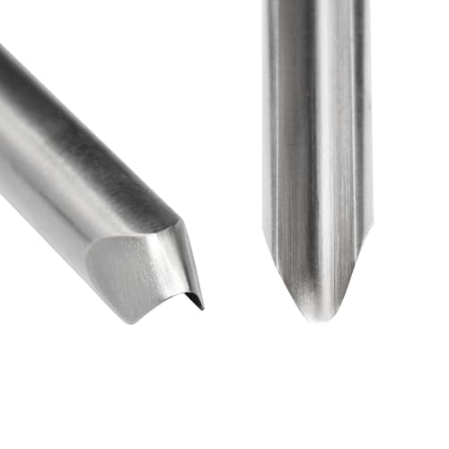 3/8" HSS Bowl Gouge,1/4" Flute Side Grind Wood Lathe Turning Chisel 3/8 inch (1 count)