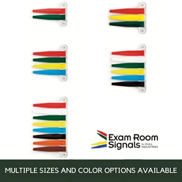 [Australia - AusPower] - Exam Room Flags | Medical Door Flags for Doctors Offices, Hospitals and Clinics | Primary Colors, 8 Flag System, 7" Long 7 Inches 8 Flags 
