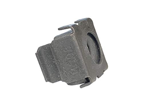 RackGold M5 black snap cage nuts, 100-pack clip-on nuts for server racks, USA made