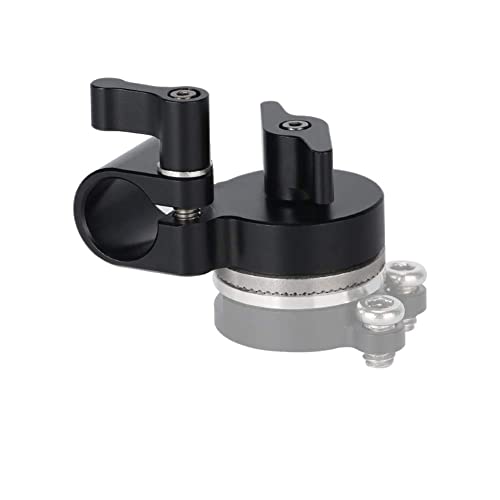 NICEYRIG M6 Thread Rosette Mount to 15mm Single Rod Clamp Compatible with DSLR Camera Rig Railblock Support System - 428