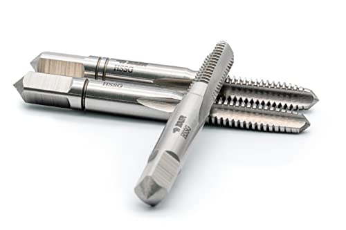 BAER HSSG Hand Tap Set 3-Piece Set M 6 x 1.0 - Tap - Taper Tap + Middle Tap + Finishing Tap - Thread Cutting