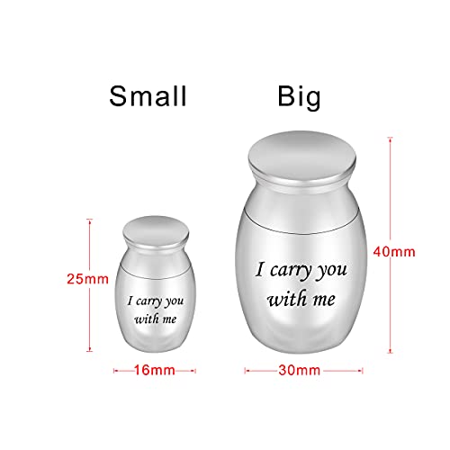My Family My Hero My Angel Stainless Steel Urns for Ashes Cremation Jewelry Memorial Keepsake Son-Big Size