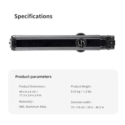 Cayer SP10 Ground Spreader, Quick-Release for FA310H Tripod 29.5"-46.5"