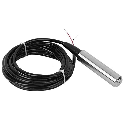 High Precision Level Transmitter, 4-20MA Output, Waterproof IP68 Protection, Shockproof Design, Water Level Sensor for Water Measurement (Measuring Range 0-1 Metre) Measuring Range: 0-1 Metre