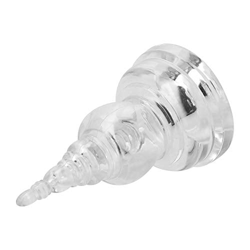 HEEPDD Crystal Stupa Buddhist Dagoba Tower Statue, Handcrafted Acrylic Meditation Decor, 3 Inch Serene Home Temple Ornament for Mindfulness Practitioners, Yoga Enthusiasts, and Spiritual Gift Giving