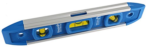 Empire 9-inch dark blue aluminum torpedo levels with overhead viewing slot, 2-pack