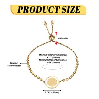 Flongo Saint Benedict Gold Bracelet – Adjustable Stainless Steel Religious Jewellery for Men and Women – Christian Cross Charm Spiritual Amulet Catholic Faith Gift Protection Bracelet a