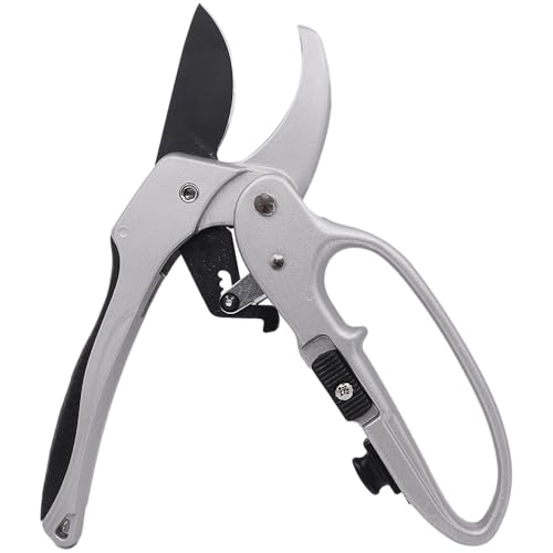 Zenport Deluxe Ratchet Shear, 8.5-inch scissors for cutting branches and garden plants