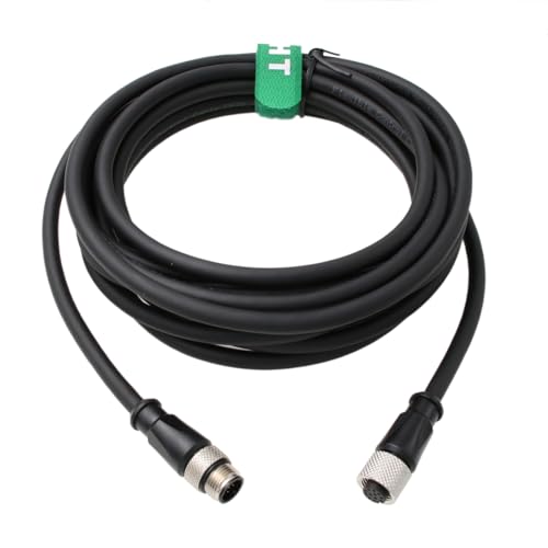M12 Aviation Connector Extension Cable, A-Coded 12 Pin Male to Female for DJI Livox Mid-360 Mid-70 Avia Tele LiDAR Sensor 3m 3 m