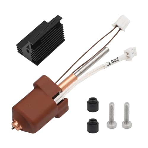 Hoypeyfiy K1C Ceramic Heating Block Kit, K1 Max/K1C Hotend Kit, 3D Printer Parts All Metal Quick-Swap Nozzle Kit Heat Break 300°C High Temperature 600 mm/s High Flow type2